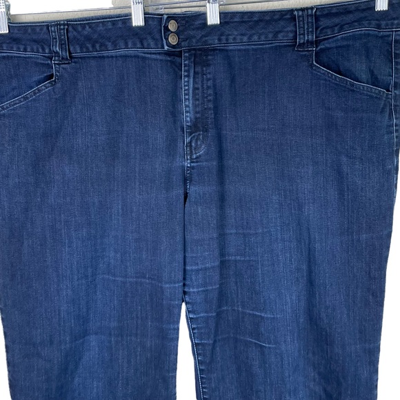 Lane Bryant High-rise Boot Cut Stretchy Denim Blue Jeans Size 28 Trouser Pants - Picture 2 of 8